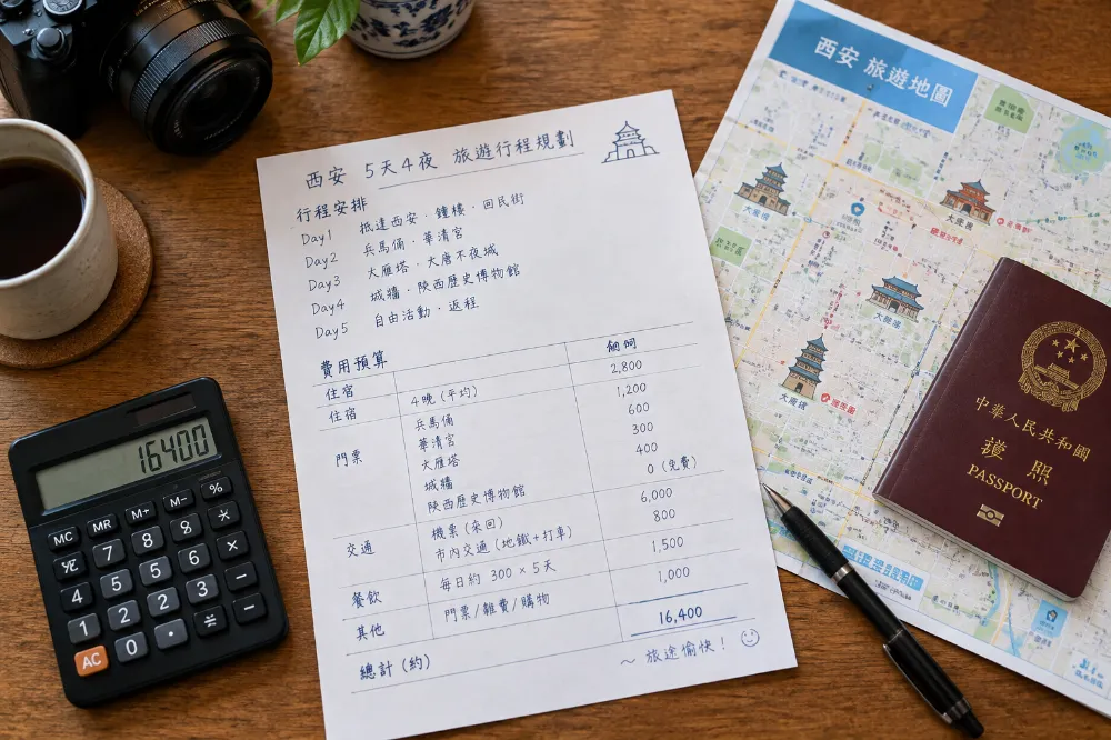 自由行的帳單要自己列。四項加總之後,才看得出跟團的價差在哪裡。 自由行的帳單要自己列。四項加總之後,才看得出跟團的價差在哪裡。